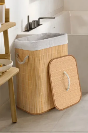 Panier à linge pliable en bambou Usine Directe